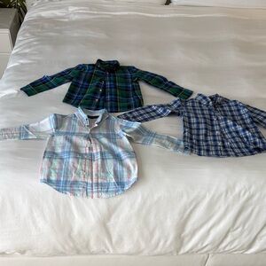 Janie and Jack Pastel Plaid Shirt